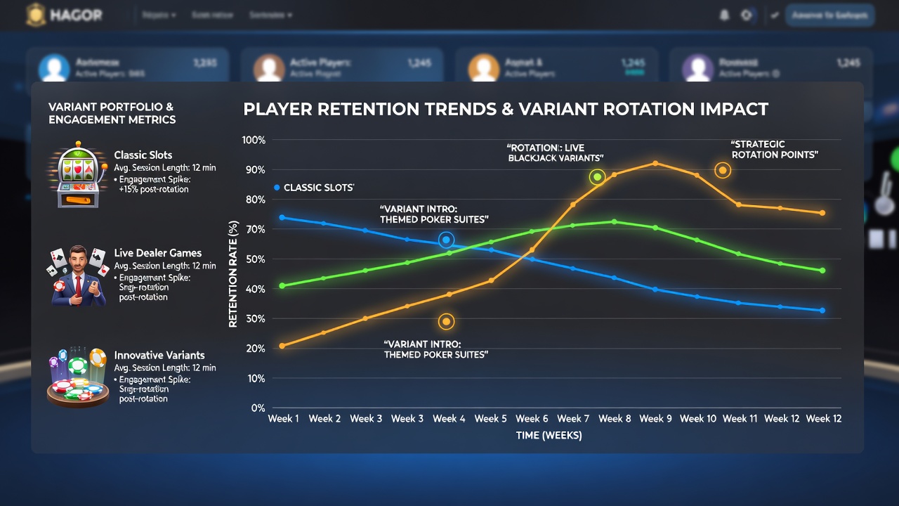 Grafik zu Retentionstrends durch Variantenrotation