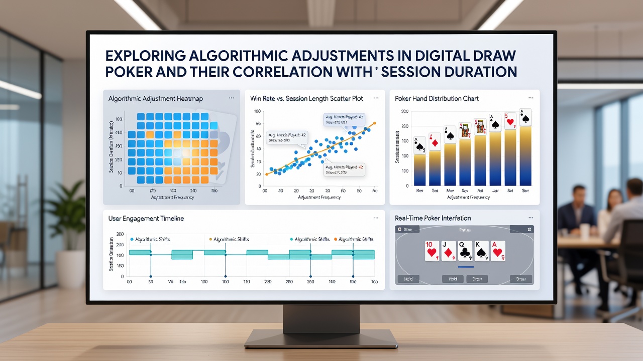 Grafische Analyse von Sitzungsdauermetriken in Verbindung mit algorithmischen RNG-Anpassungen bei Draw Poker