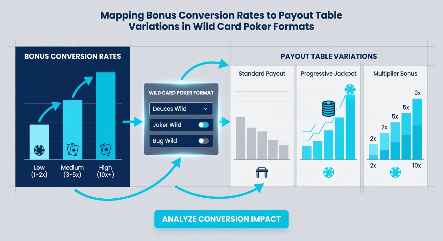 Vergleich von Konversionsraten und Payout-Variationen in Poker-Formaten