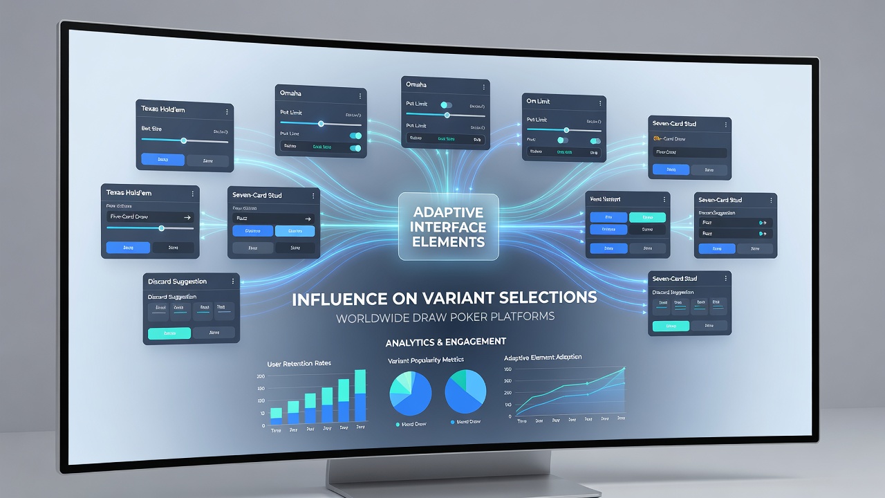 Vergleich von Standard- und adaptiver Oberfläche bei der Variantenauswahl auf einer internationalen Draw-Poker-Plattform