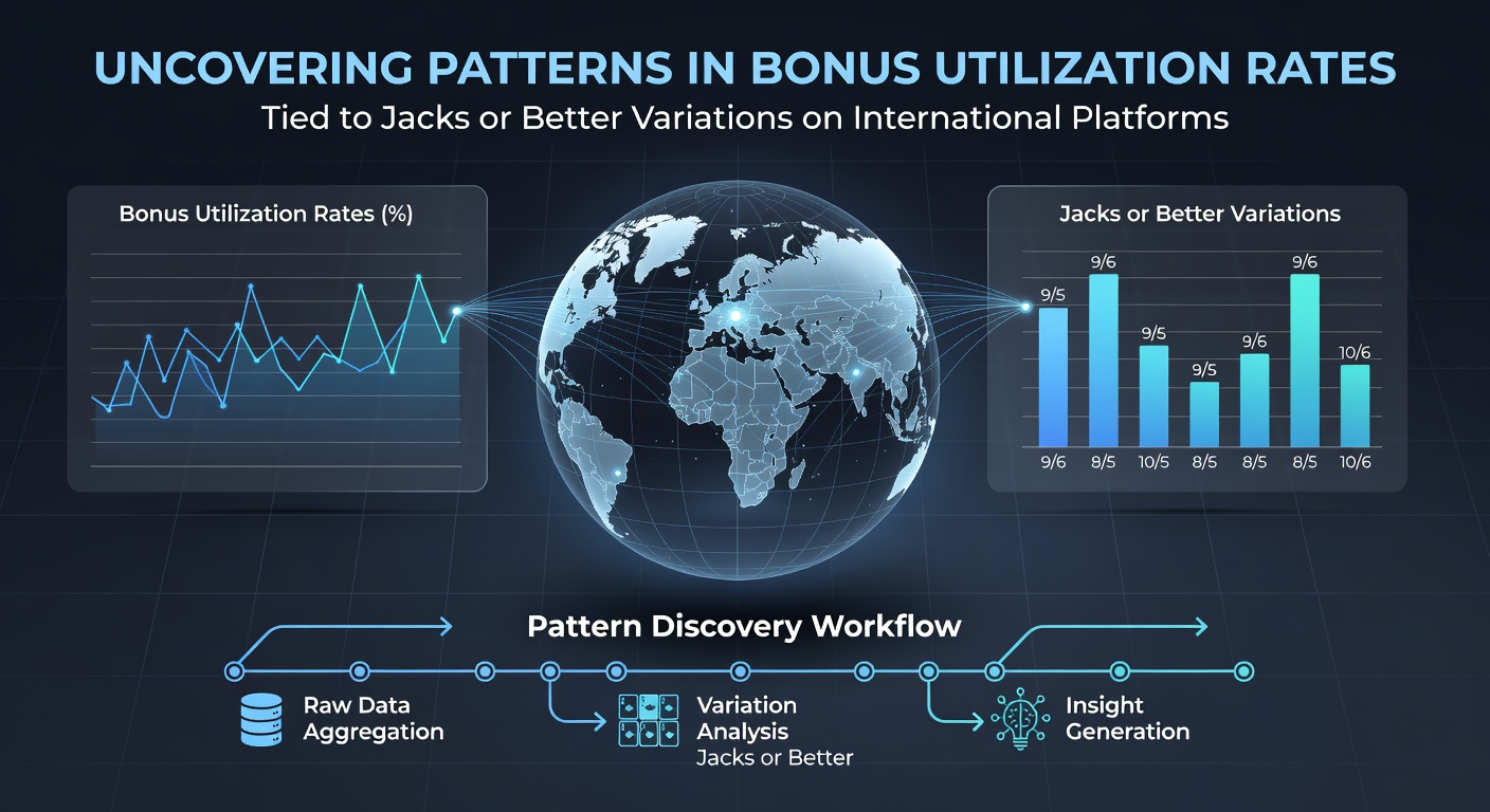 Analyse von Bonusnutzungsraten bei Jacks or Better Varianten auf globalen Plattformen mit Diagrammen und Datenvisualisierungen